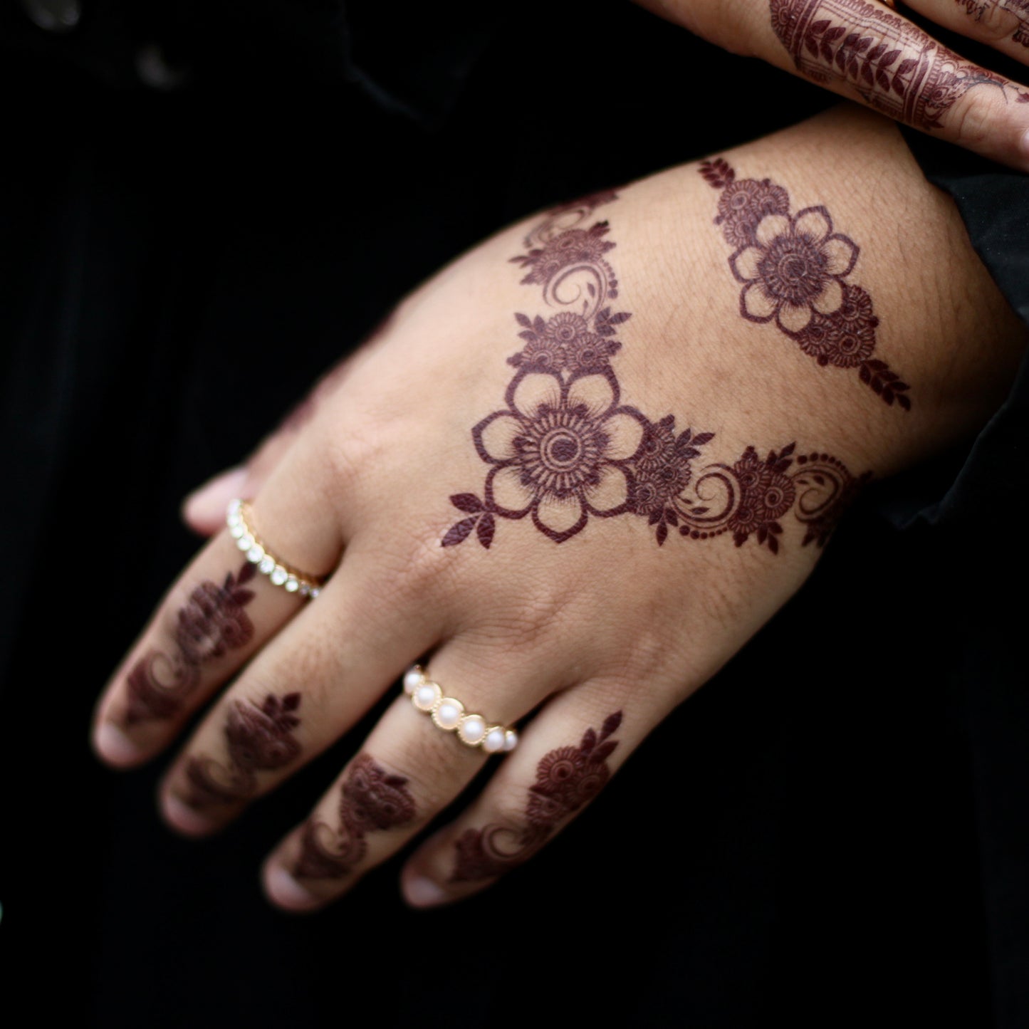 Nargis -- Floral design with bracelet piece (Design 3)