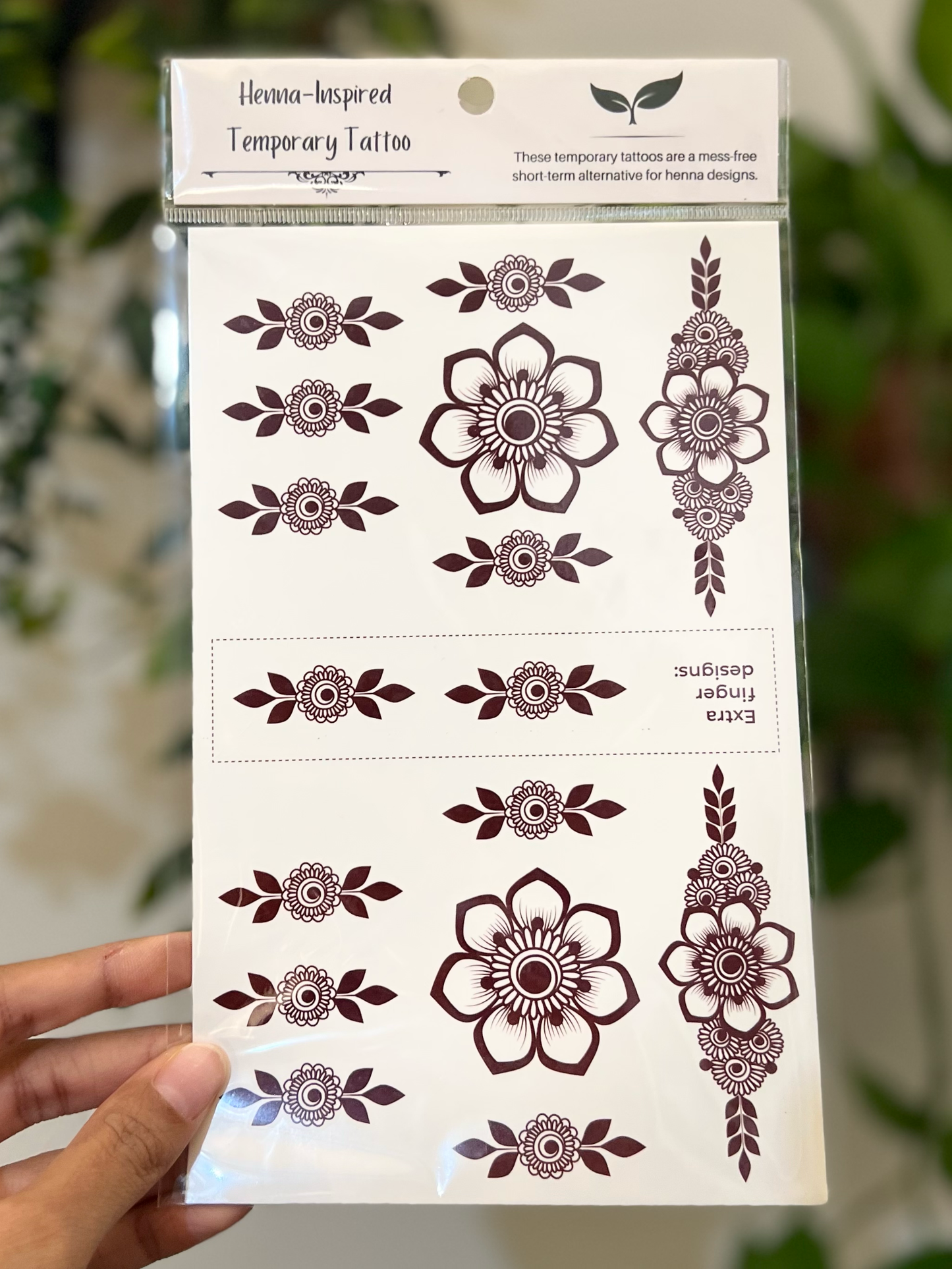 Bulbul -- Children's henna design flower (Kids Design 3)