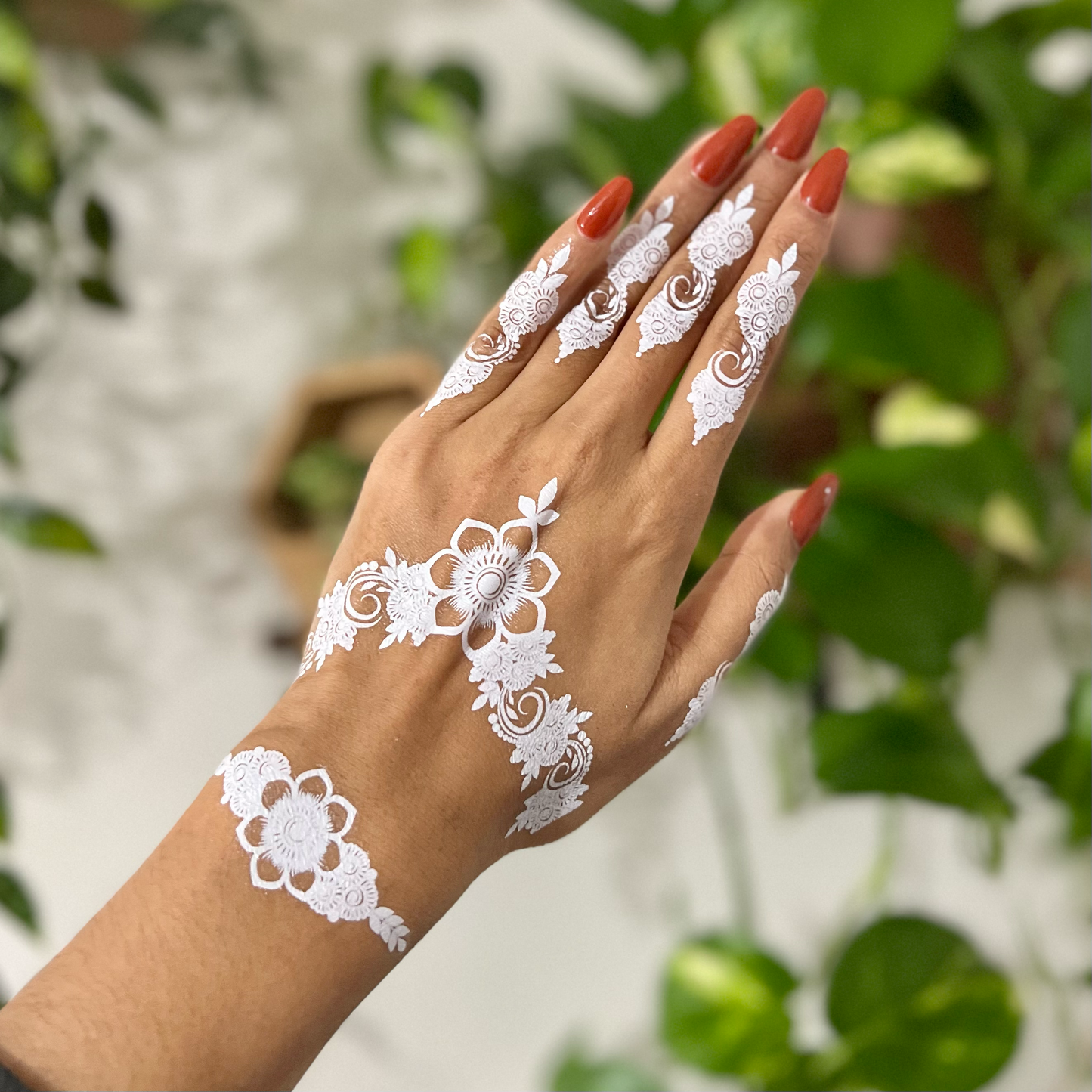 Nargis -- Floral design with bracelet piece (Design 3)
