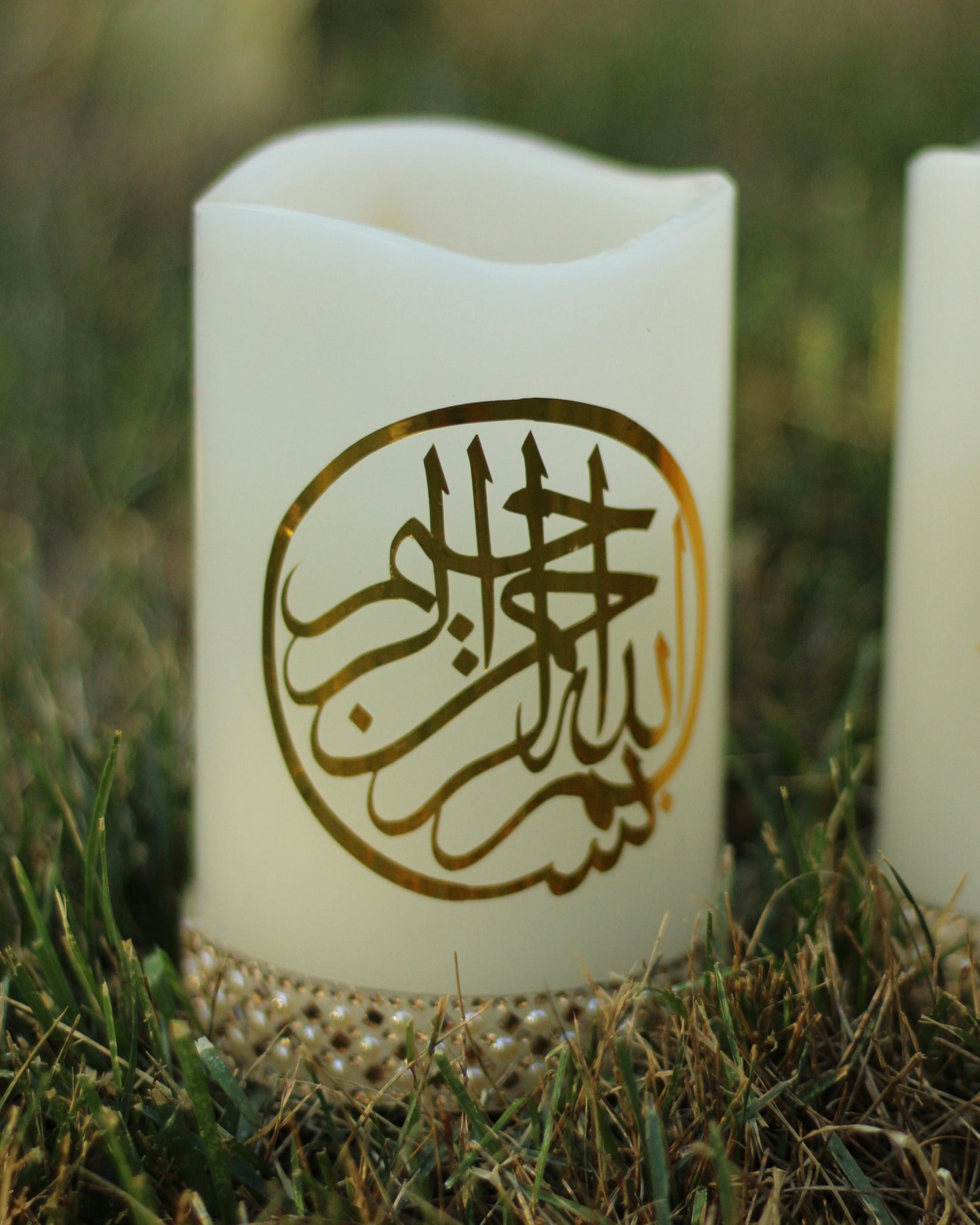 LED Henna Candle - Design 1 - Made to Order